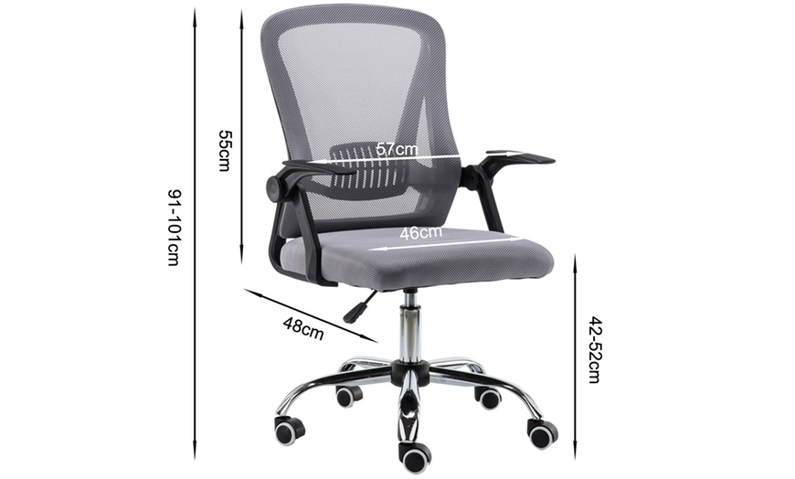 Image 4: Ergonomic Swivel Mesh Office Chair