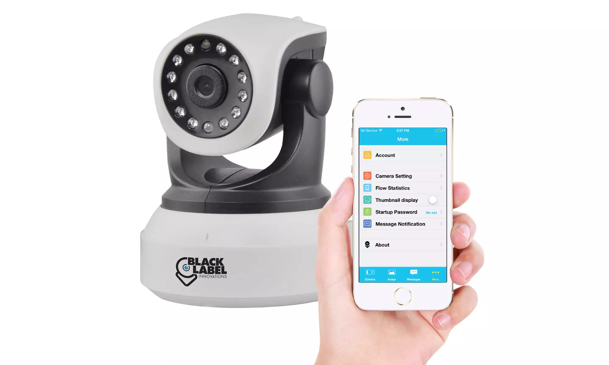 Black Label Cam WiFi Surveillance Camera - Primary Image
