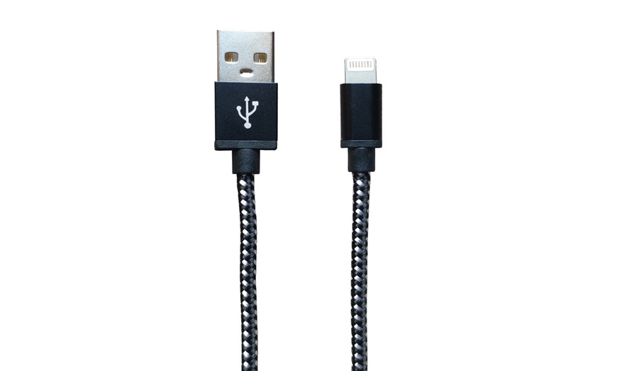 Image 9: One or Two 1m, 2m or 3m Braided Cables for iPhone