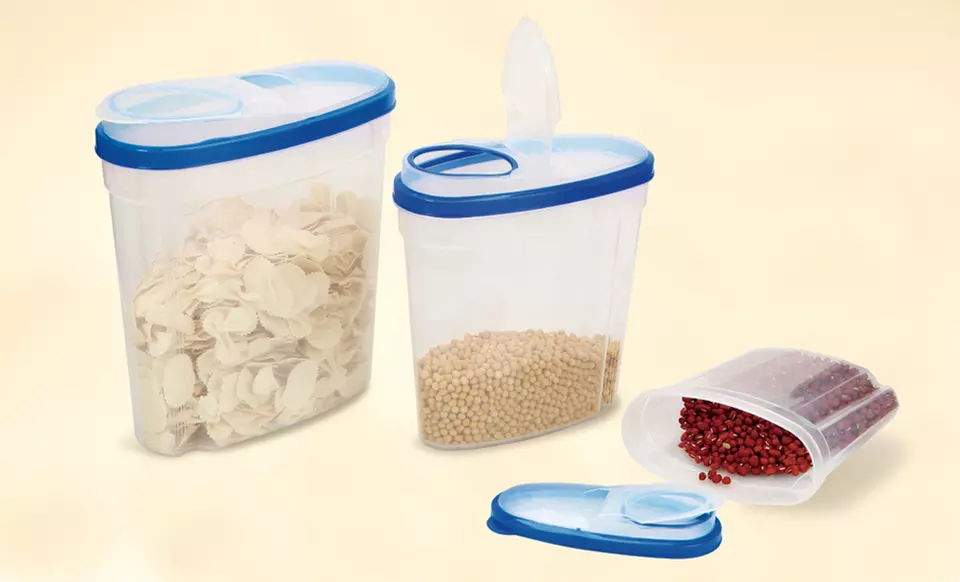$7.99 for a 3-Piece Plastic Kitchen-Container Set ($19.99 List Price). Free Returns. - Primary Image
