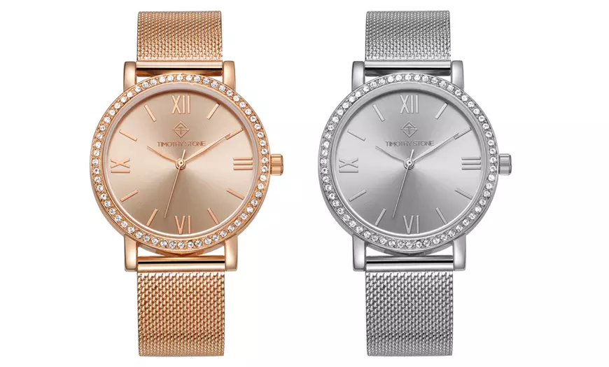 Image 13: Montre ornée de cristaux Swarovski®