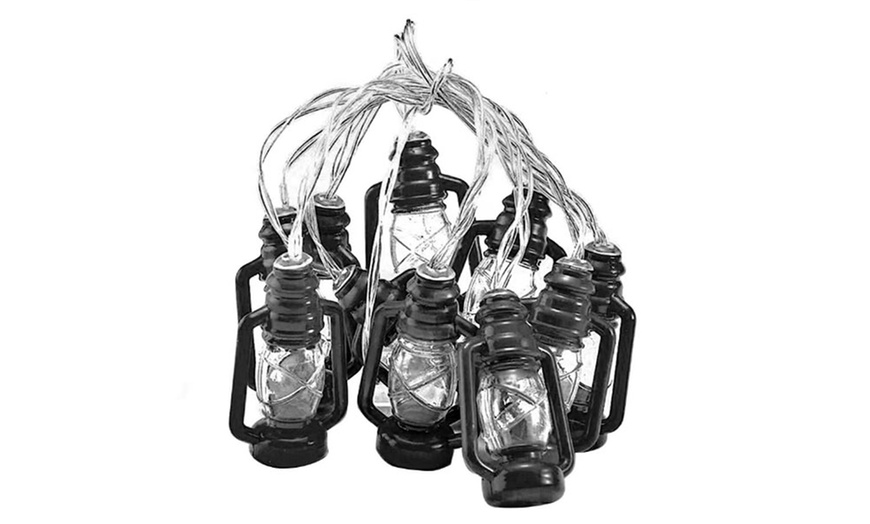 Image 6: LED Indoor Outdoor Retro Oil Lamp Garden String Lights