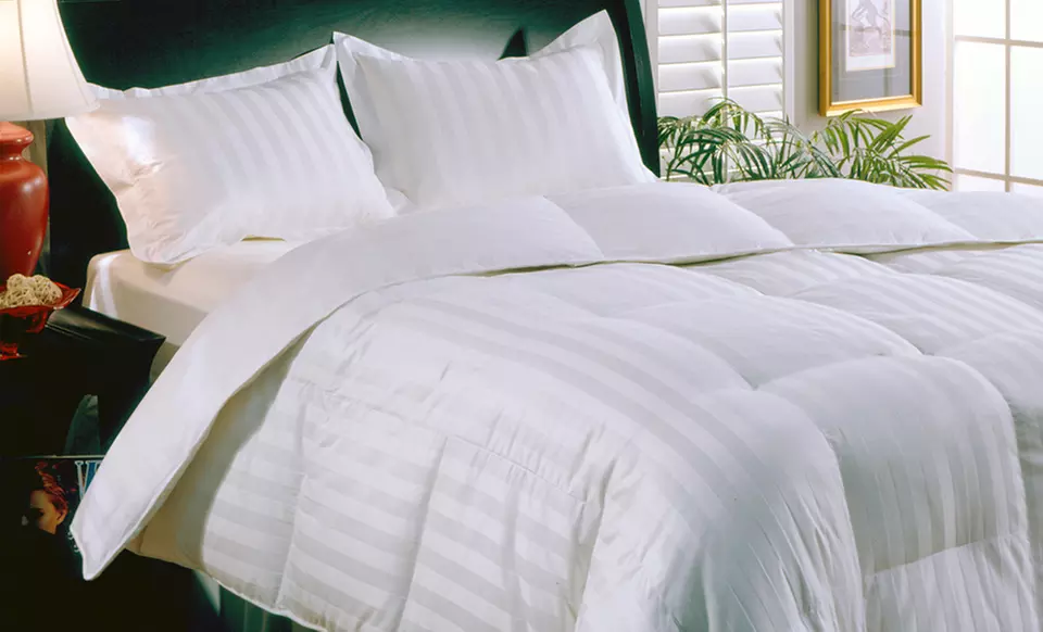 All-Season 300-Thread-Count Down-Alternative Oversize Comforter. Multiple Sizes from $34.99–$44.99. Free Returns. - Primary Image