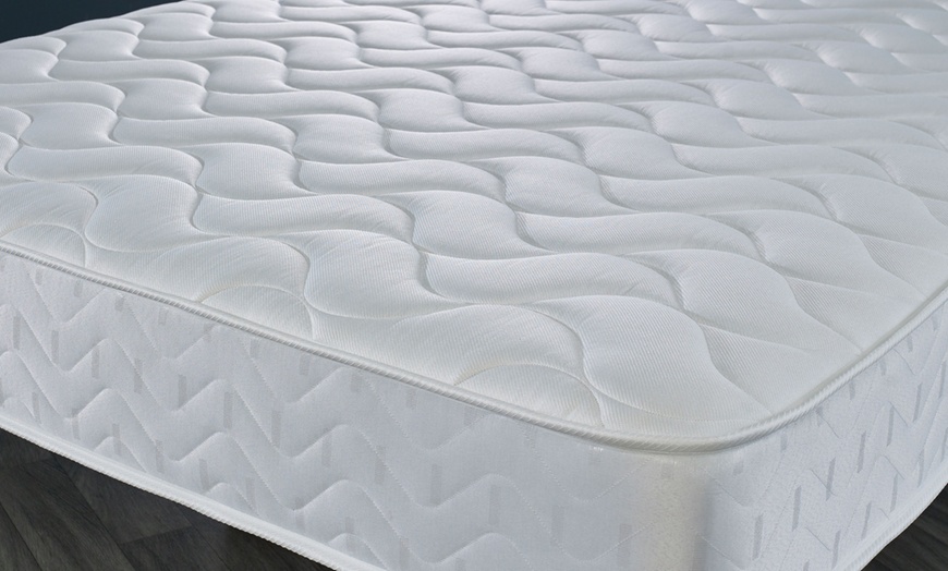 Image 4: Deep Quilted Open Coil Spring Memory Foam Mattress