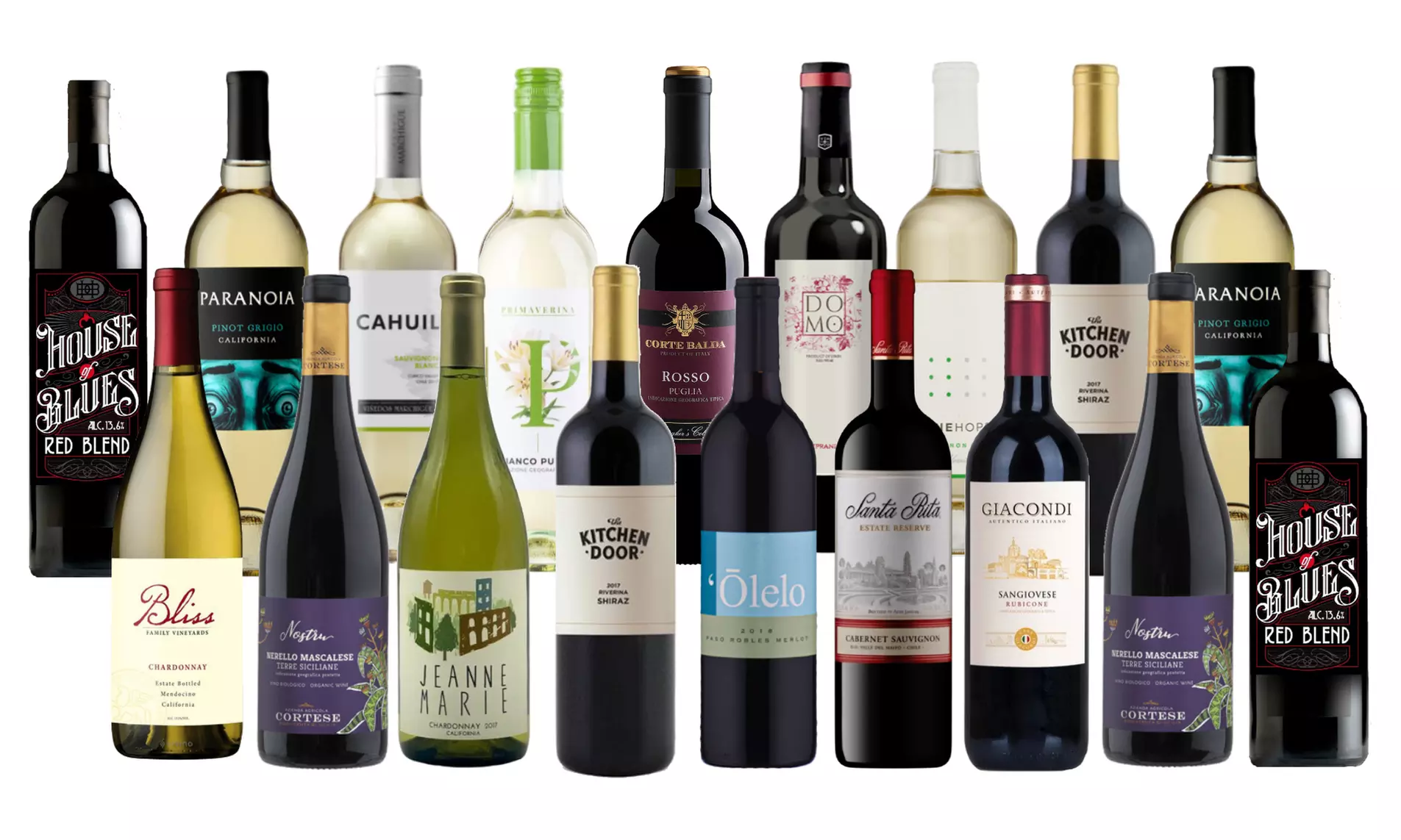 Mixed 18-Pack of Reds and Whites from WineOnSale (78% Off) - Primary Image