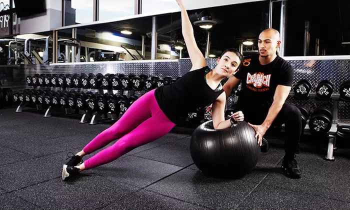 One-Month Gym Membership or One-Year Online Workout-Video Membership at Crunch (Up to 83% Off) - Primary Image