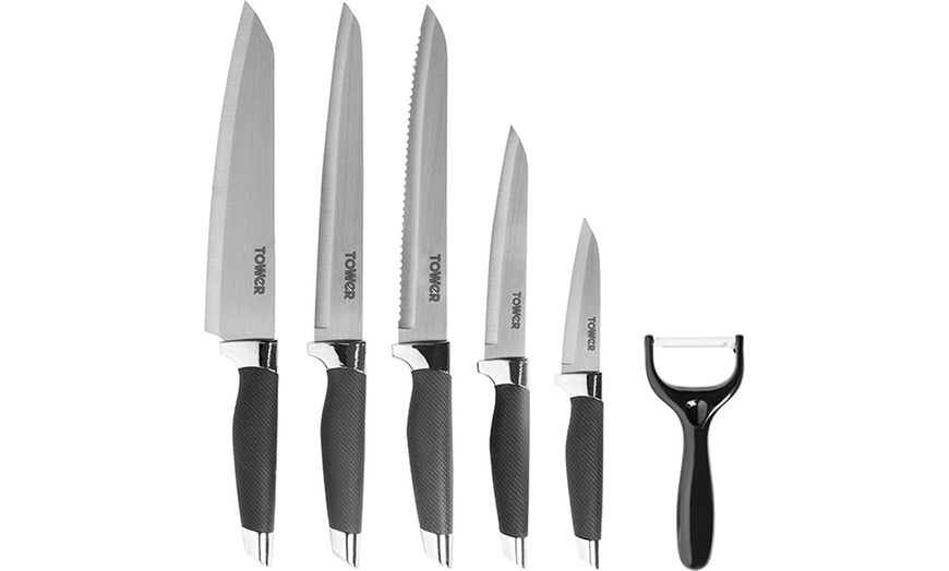 Image 2: Tower Six-Piece Knife Set