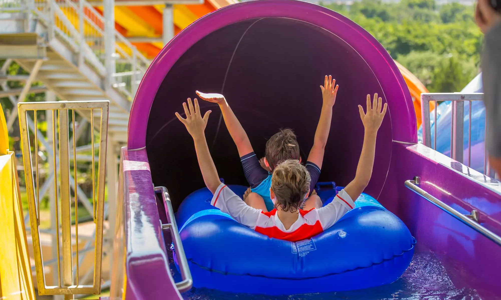 One, Two, or Four Season-Pass Packages with Buddy Passes, Coupons, & Souvenir Cups at Hawaiian Falls (78% Off)   - Primary Image