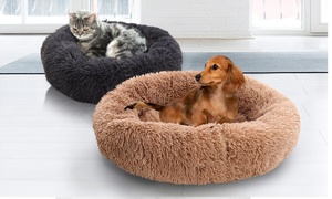 Donut-Shaped Pet Calming Bed