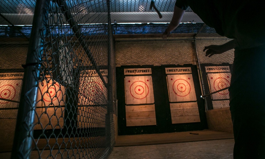 Image 2: Urban Axe Throwing Experience