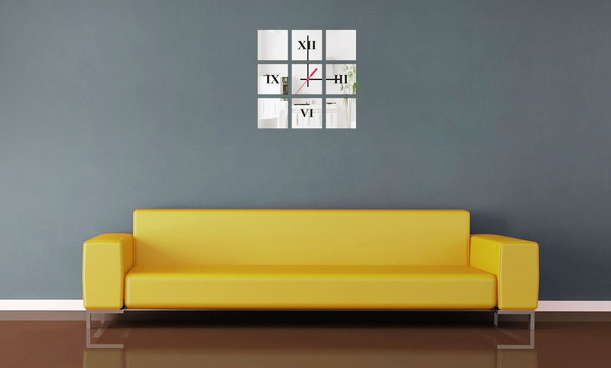 Image 5: Mirrored Wall Clock (78% Off)