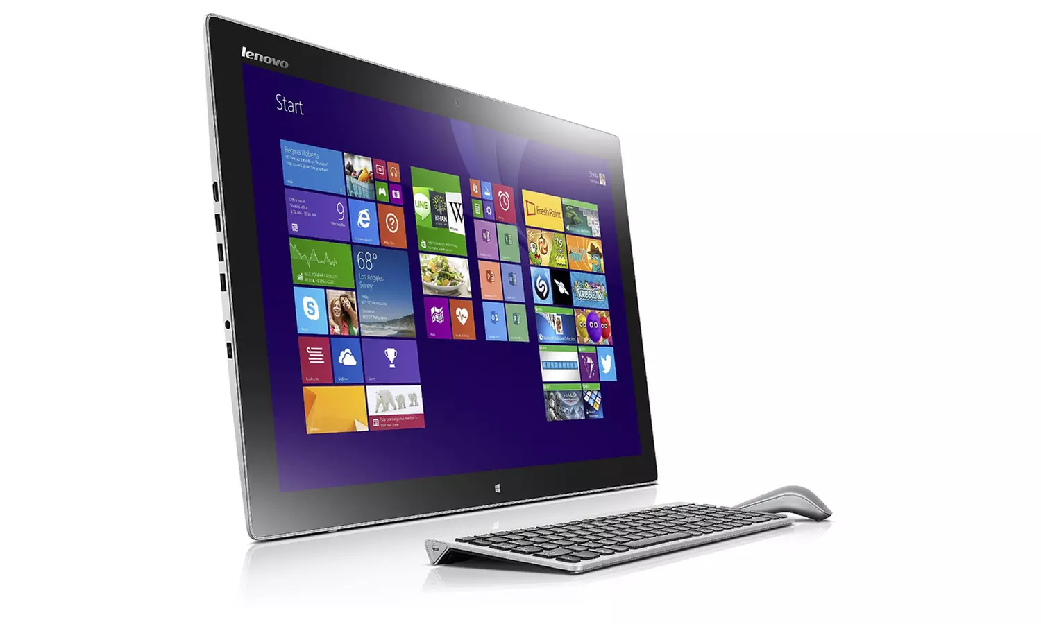 Lenovo IdeaCentre Horizon 2 Touchscreen 27" Tabletop Computer with Intel Core i5-4210U Processor and 8GB RAM - Primary Image