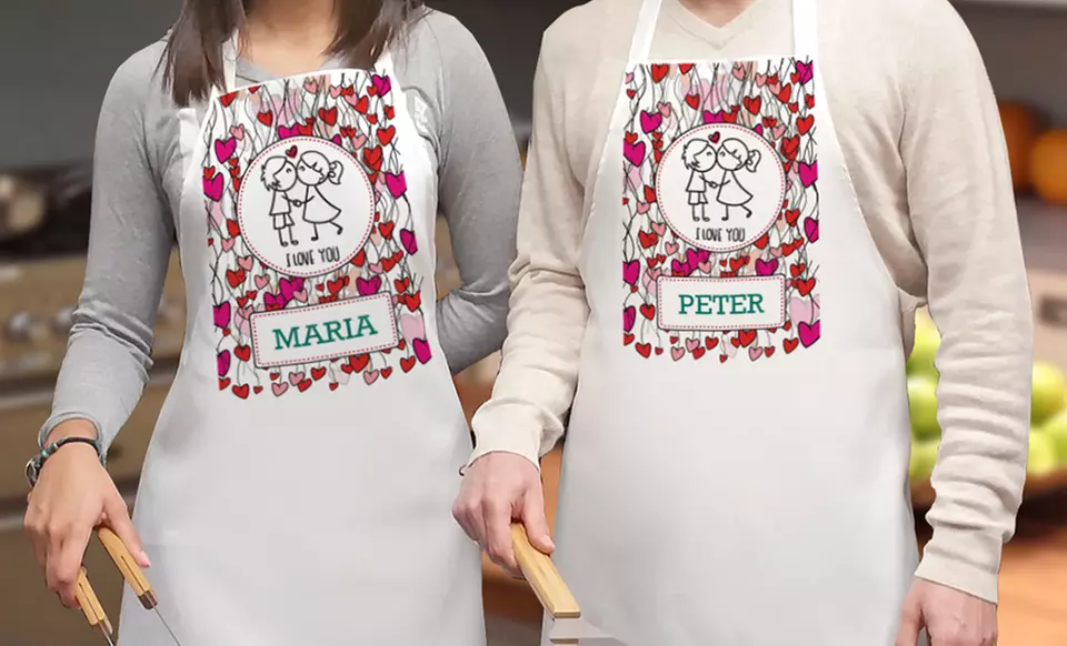 Personalized Couple Aprons from Monogram Online - Second Medium