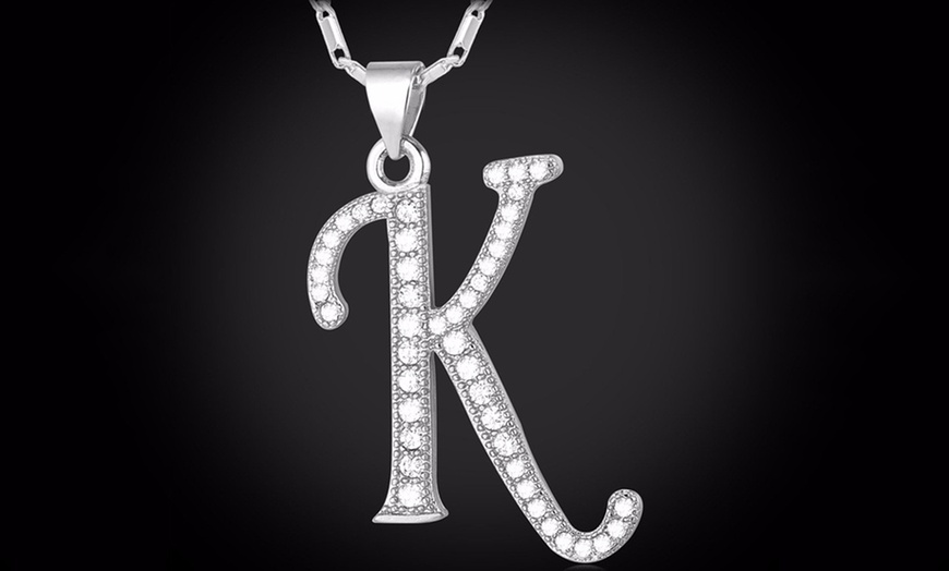 Image 12: Alphabet Pendant with Chain