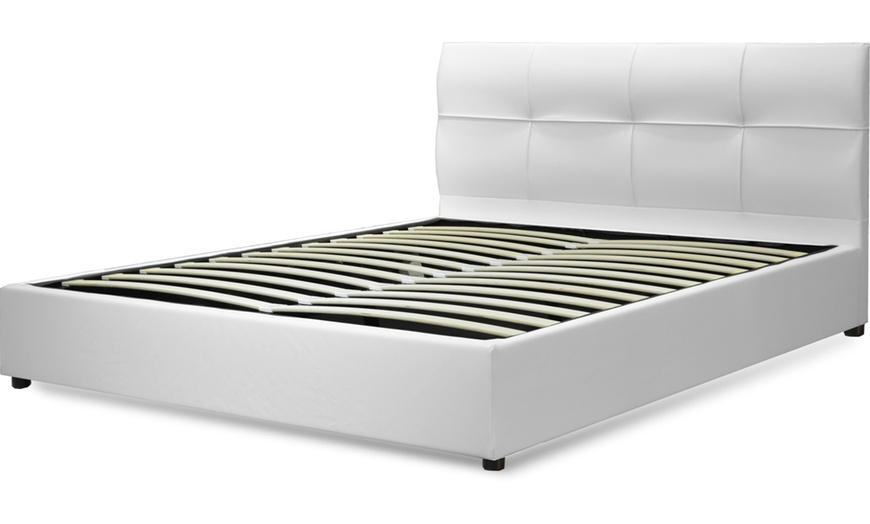 Image 7: Lit coffre Venise Simili cuir, matelas ''Cosmos'' en option