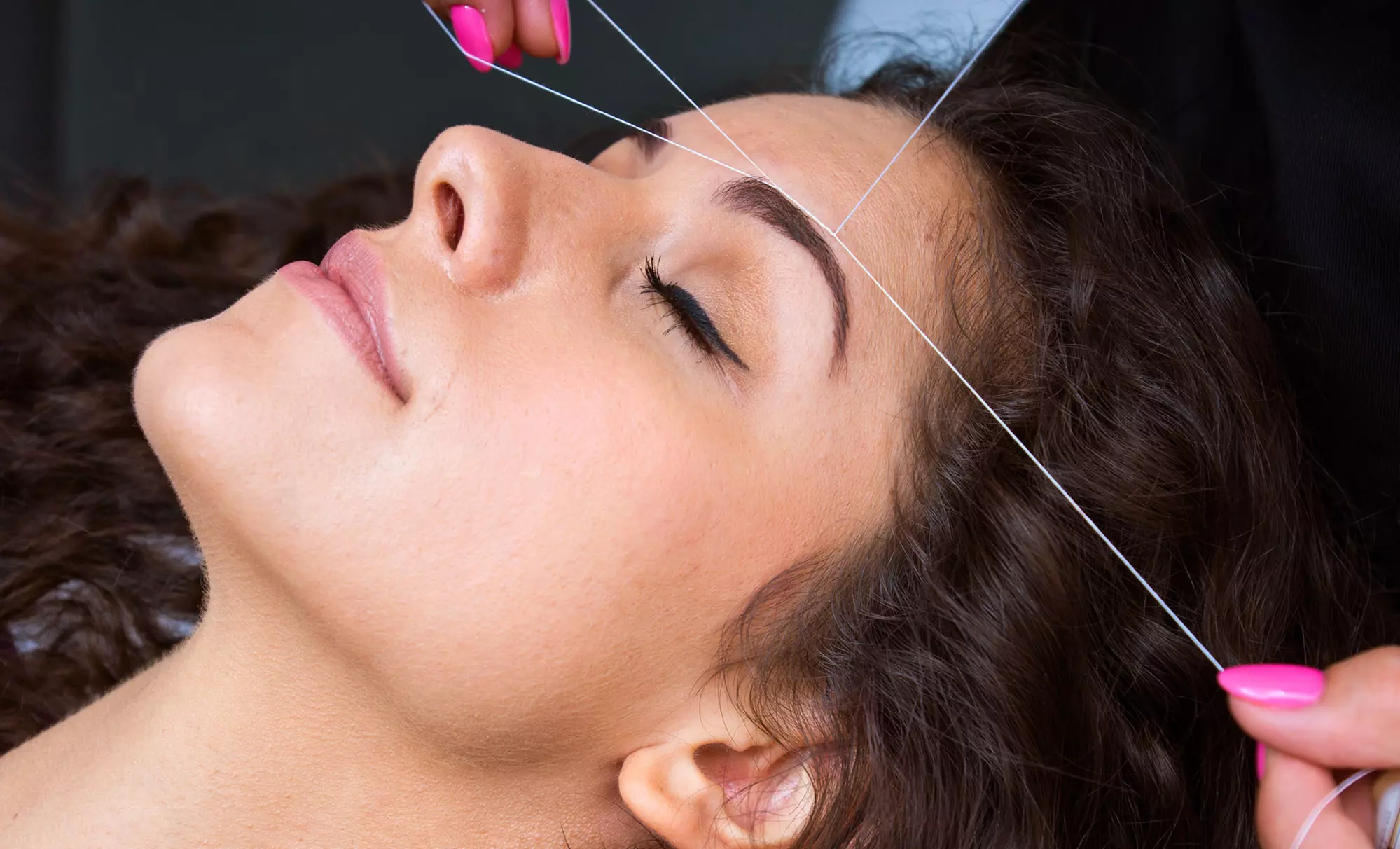 ﻿Three Groupons, Each Good for an Eyebrow-Threading Session at Threading Place ($30 Value) - Primary Image