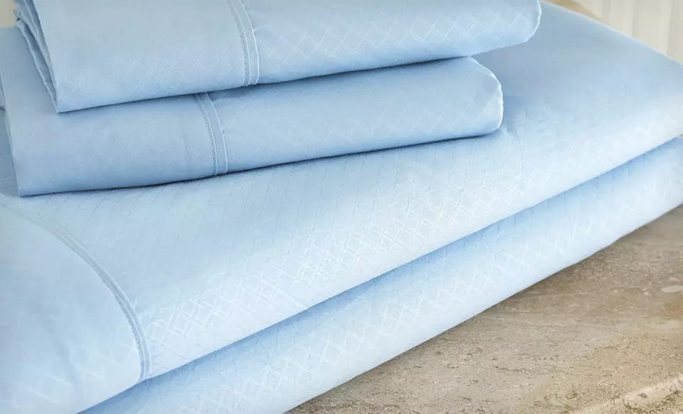 Hotel New York Diamond Microfiber Sheet Set (Up to 65% Off). 12 Colors Available. Free Shipping and Returns. - Second Medium