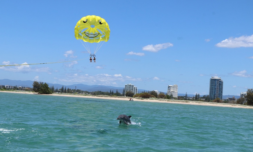 Image 3: Soar to New Heights with Tandem Parasailing Adventure!