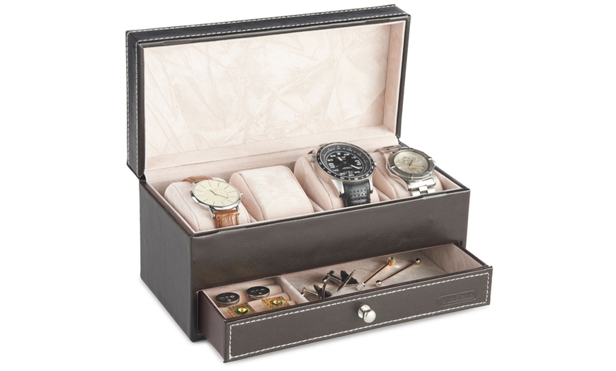 Image 1: Watch and Cufflink Display Box