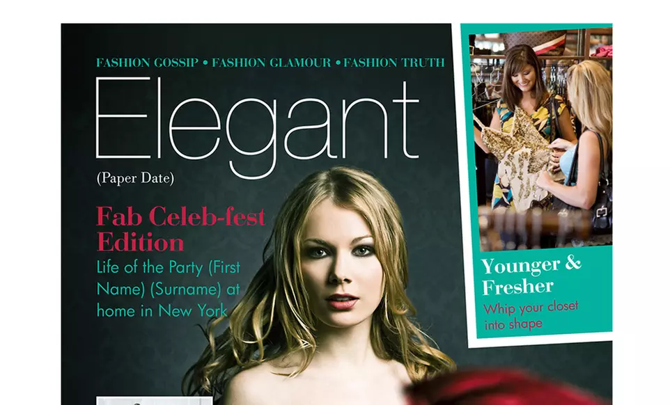 Single Printed Page Fake Magazine Cover with Optional Frame from Simply Personalized (Up to 55% Off)  - Second Medium