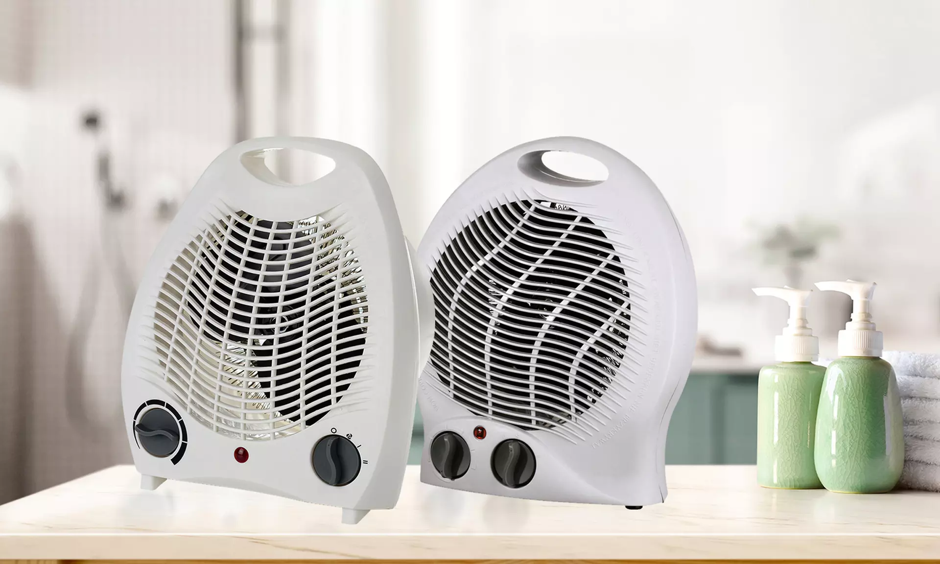 Calefactor de aire con aerotermia, termostato ajustable y flujo de aire frío, de Silvano - Primary Image