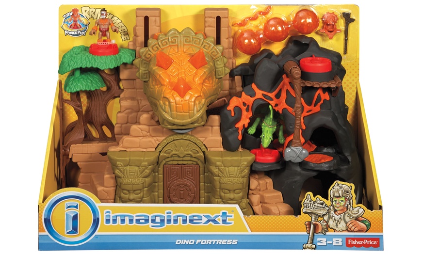 Imaginext dino hot sale fortress gift set