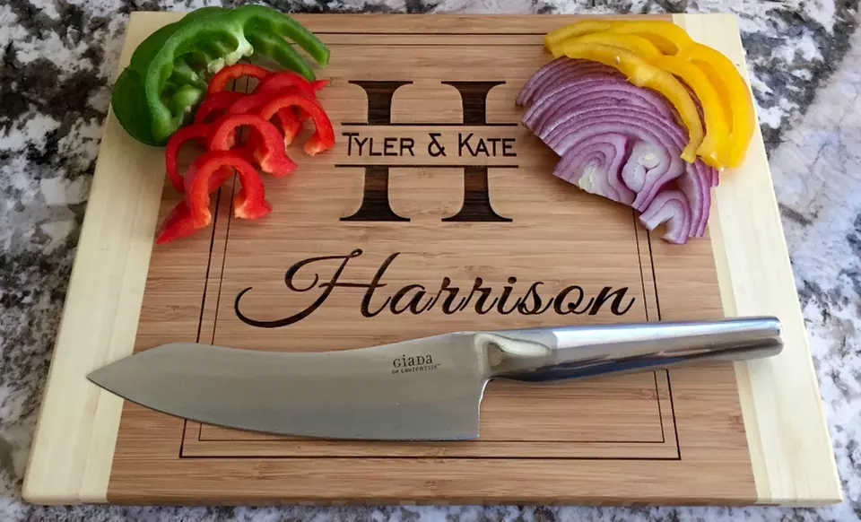Personalized 11"x14" Bamboo Cutting Boards from American Laser Crafts (Up to 51% Off) - Primary Image