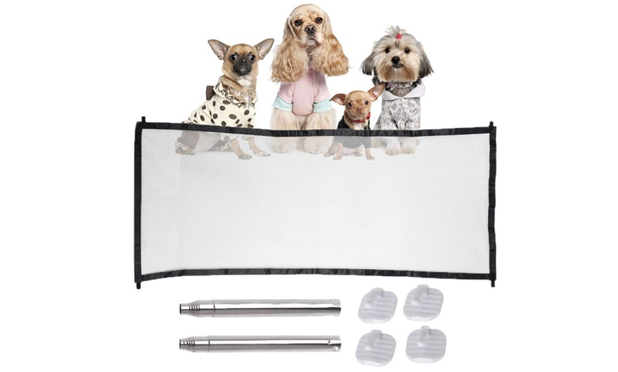 Image 2: Portable Mesh Pet Gate