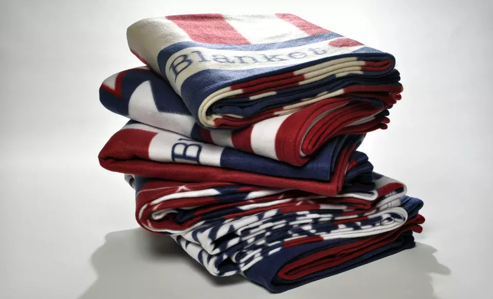 $12.99 for Americana Printed Microplush Throws ($50 List Price). Six Styles Available. Free Returns. - Primary Image