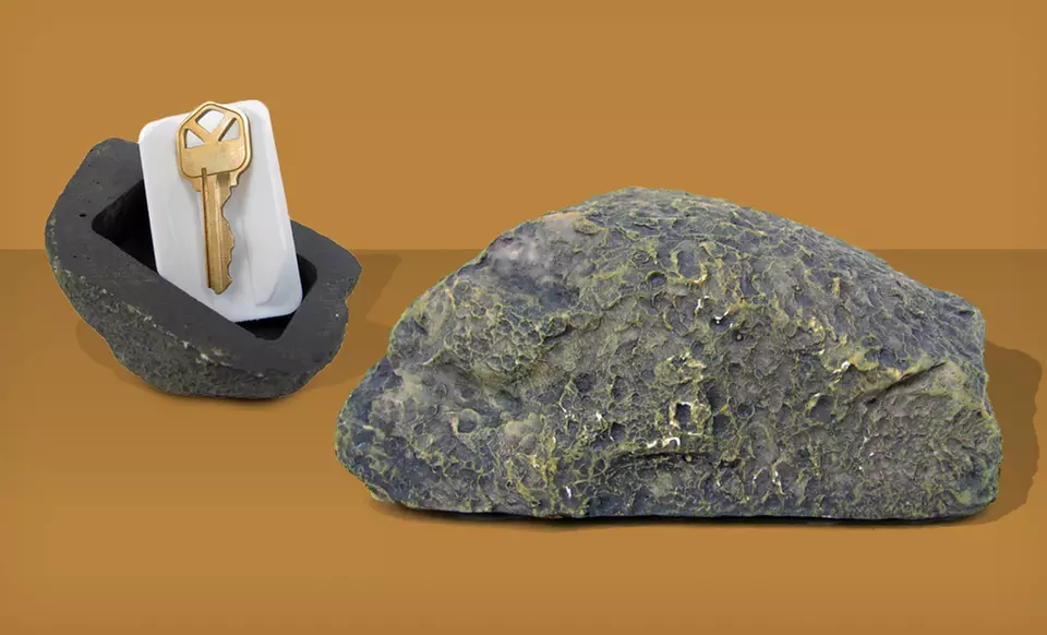 Hide-A-Key Rock Outdoor Key Holder - Primary Image