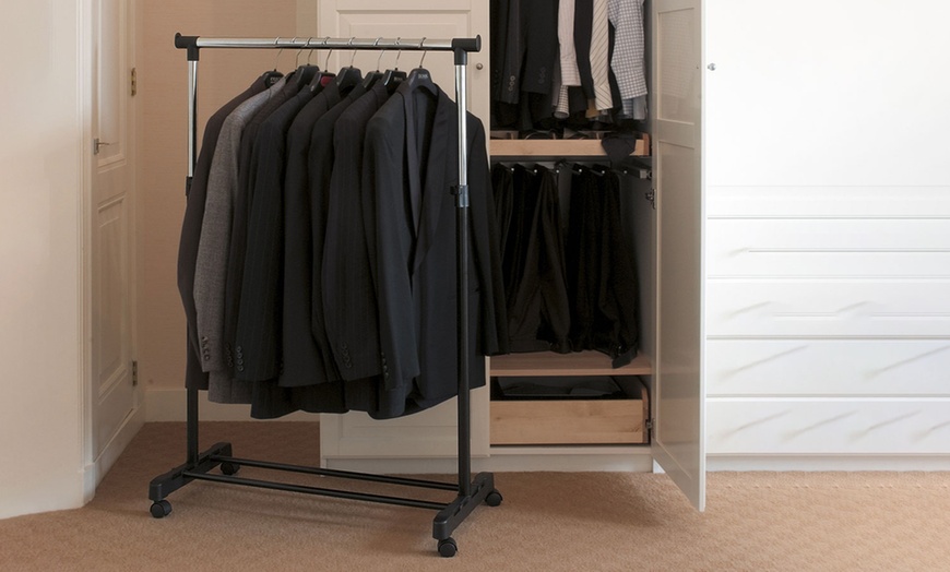 Image 3: Mobile Clothes Rack