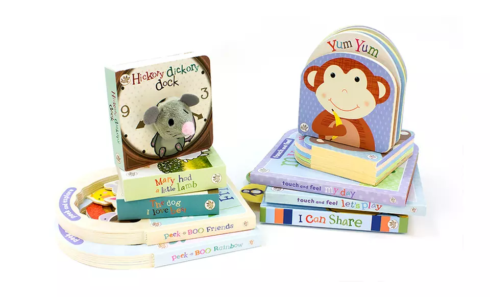 Little Learners 10-Board Book Set for Toddlers - Second Medium