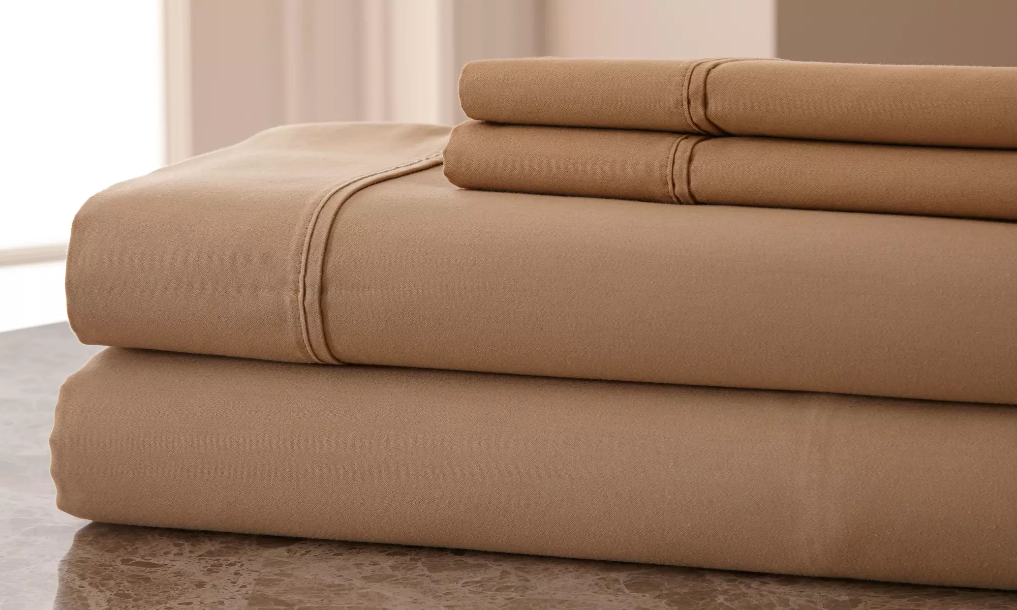 800-Thread Count Hotel New York Egyptian Cotton-Rich 4-Piece Sheet Set - Second Medium