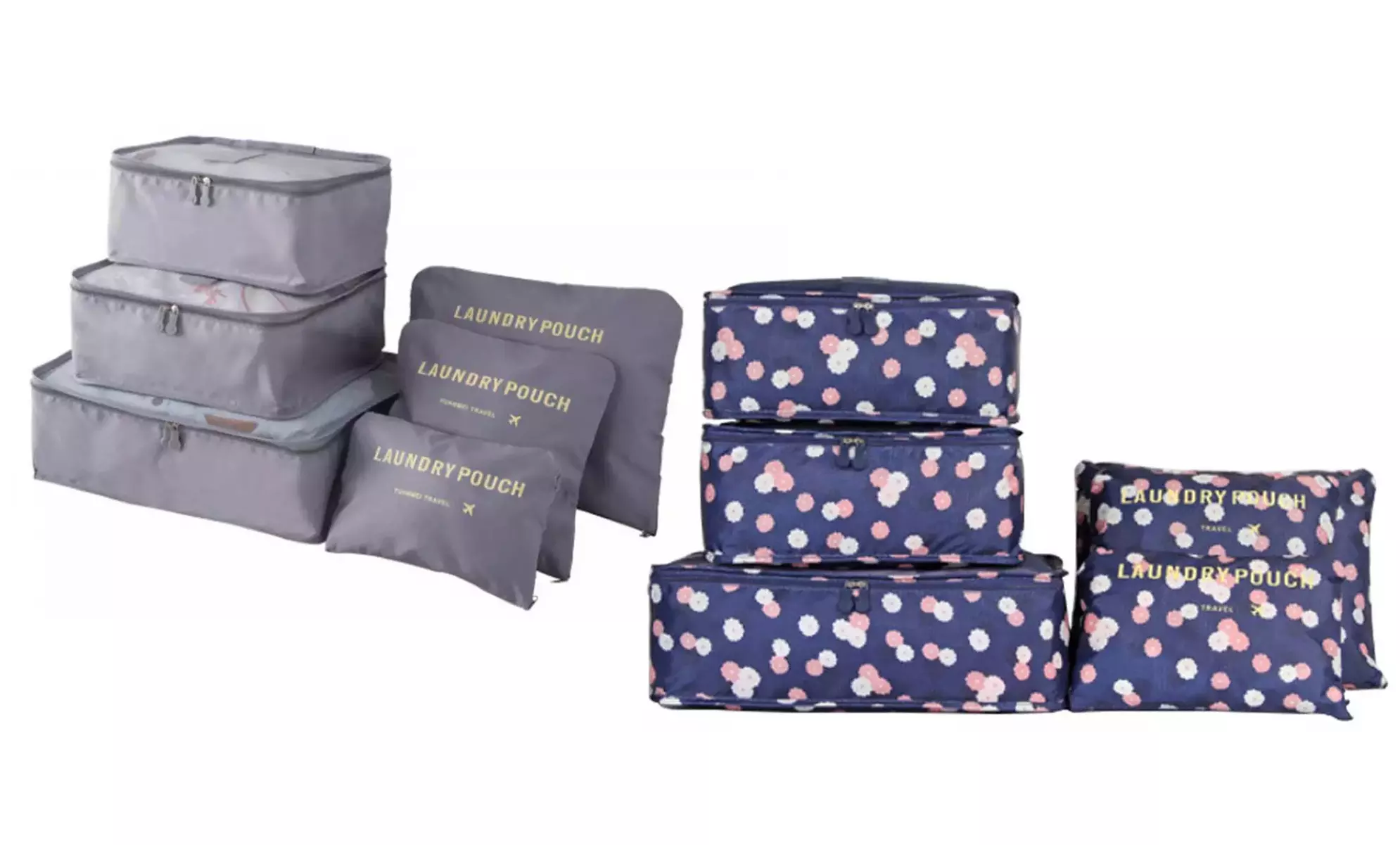 1x oder 2x 6er-Set Gepäck-Organizer