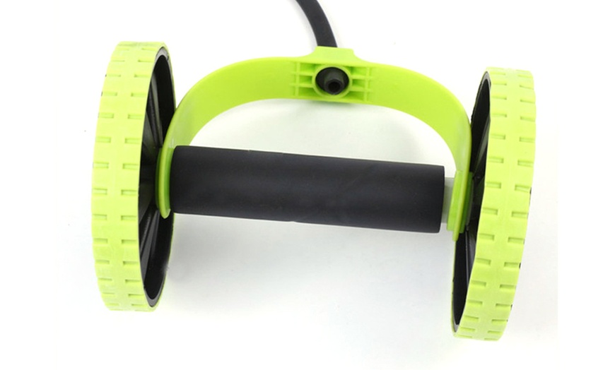 Image 6: Fitness Exercise Wheel Roller Set