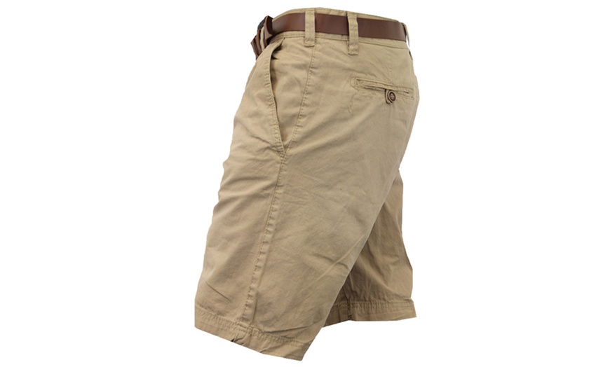 Image 37: Men's Threadbare Belted Shorts