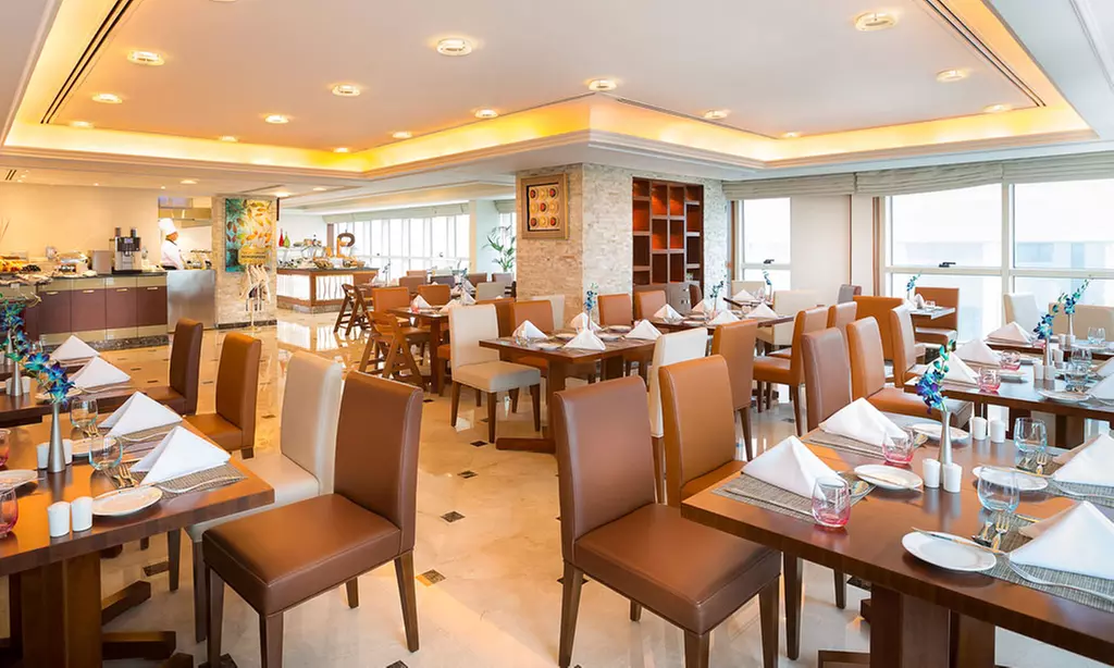 5* Breakfast Buffet with Drinks: Child (AED 36), Adult (AED 72)