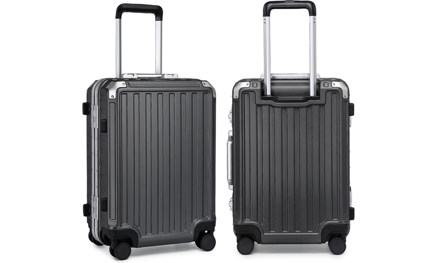 Image 4: Valise de 20 pouces avec cadre en aluminium rigide et serrure TSA