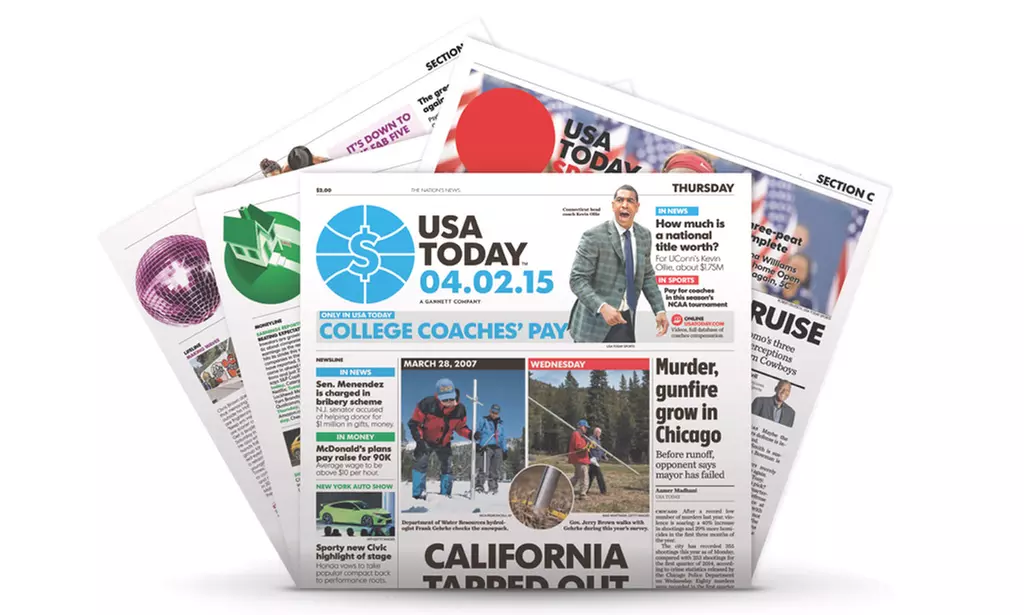 $18 for a 12-Week Home Delivery and e-Newspaper Subscription to "USA TODAY" ($83 Value) - Primary Image