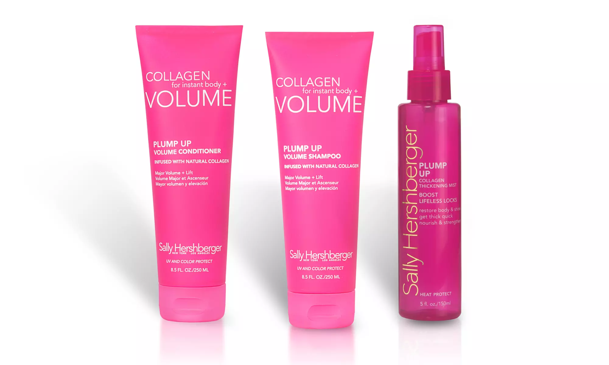 Sally Hershberger Plump Up Hair Volumizing Set with Shampoo, Conditioner, and Thickening Mist - Primary Image