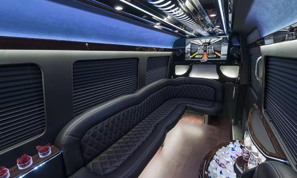 3- or 6-Hour BYOB Ride in Mercedes Sprinter Limousine for Up to 10 People from Fivewest Chauffeur (Up to 55% Off) - Primary Image