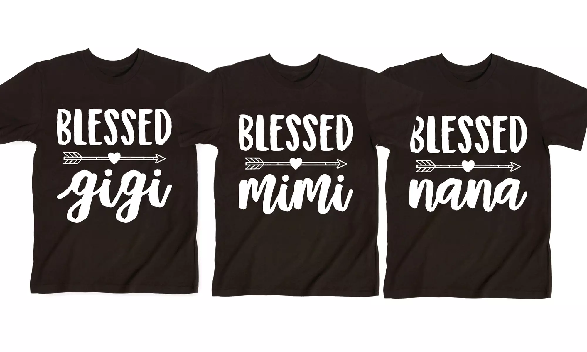 Women's Loose-Fit Blessed Grandparent Tees - Primary Image