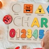 Image 3: Personalized Wooden Name Puzzle Board by Justyling Up to 81% Off