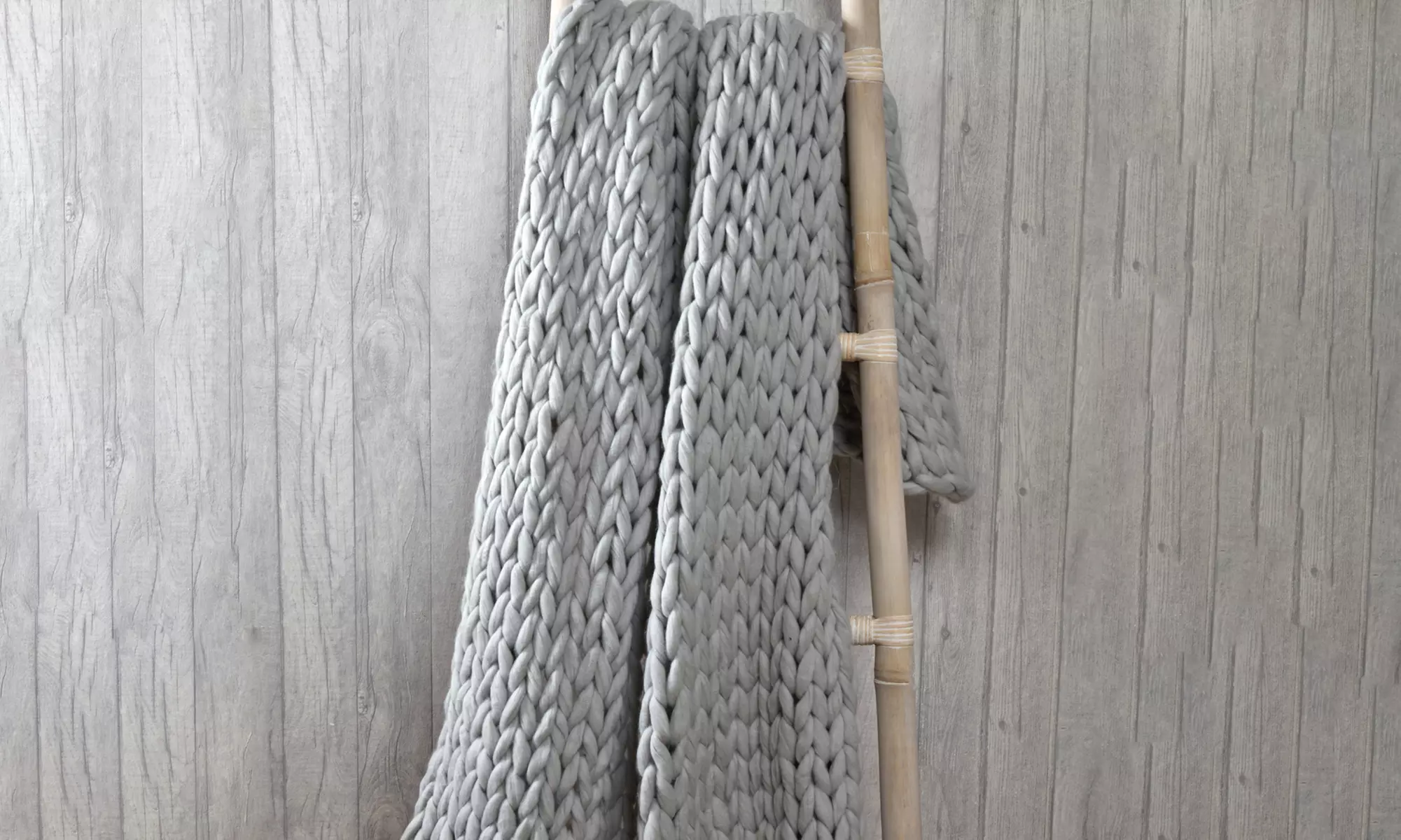 Chunky Hand Knitted Throw