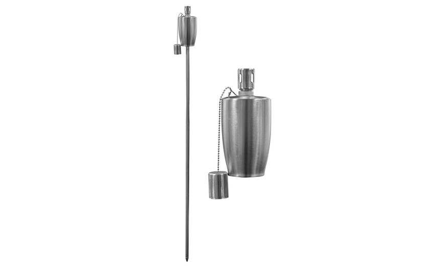 Image 2: Up to 12 Metal Garden Torch Barrels