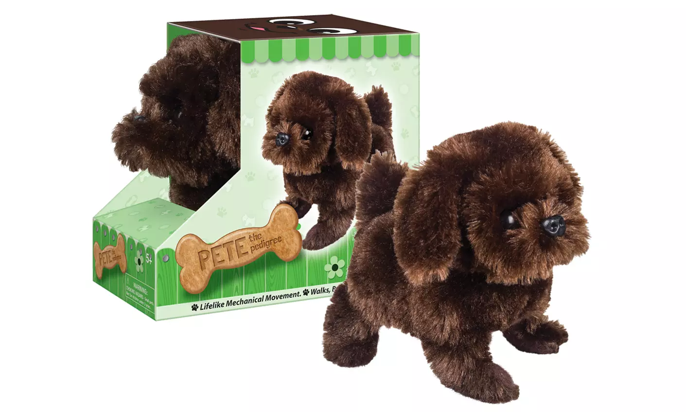 Battery-Operated Plush Dogs with Lifelike Movements (4-Pack) - Second Medium