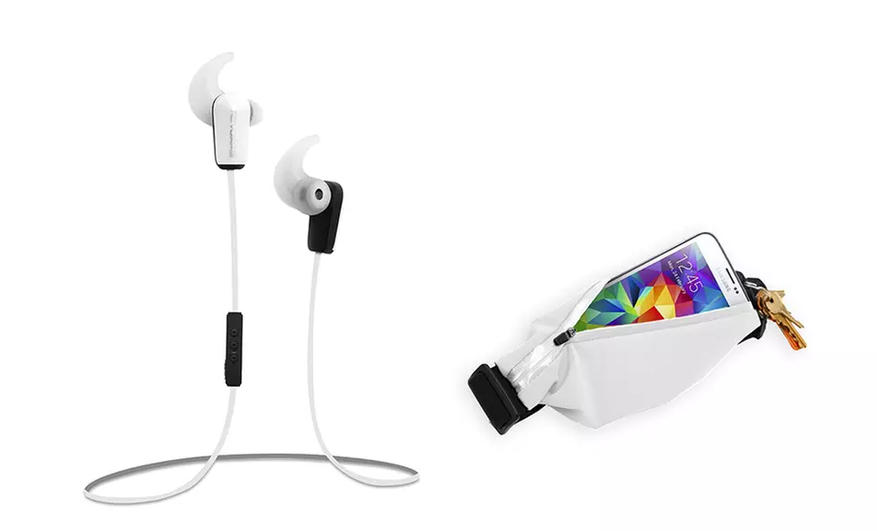 RevJams Sport Bluetooth 4.0 Earbuds with Matching Running Belt - Second Medium