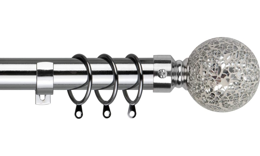 Image 14: Extendable Curtain Pole Set