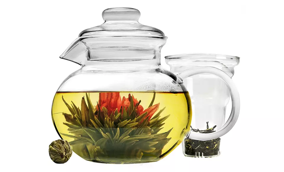 Primula Blossom Teapot with 24 Flowering Teas - Primary Image