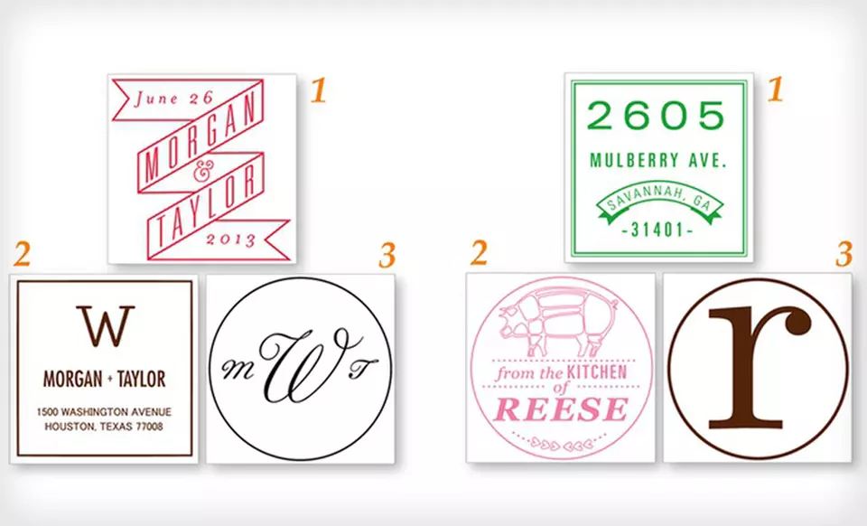 Self-Inking Stamper with Personalized Designs from Mason Row. Multiple Options Available from $24.99–$39.99. - Second Medium